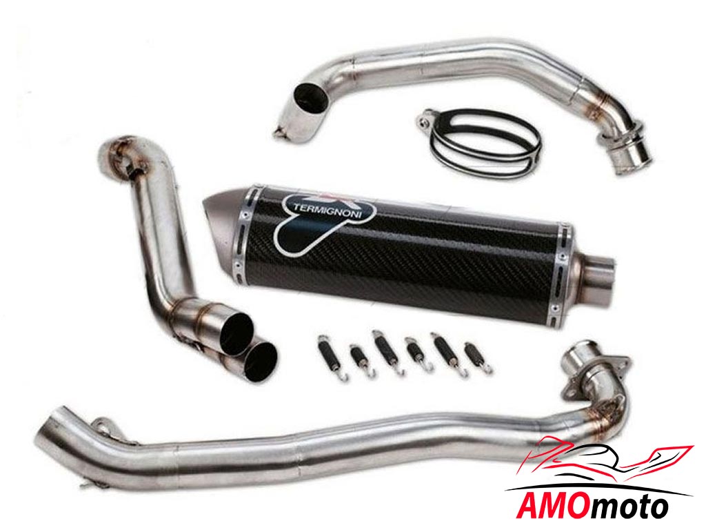 Ducati Hypermotard 796 Complete Exhaust Carbon Racing 2 in 1