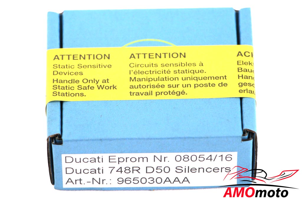 Ducati 748R 50 mm Schalldämpfer Eprom Nr. 08054/16  965030AAA