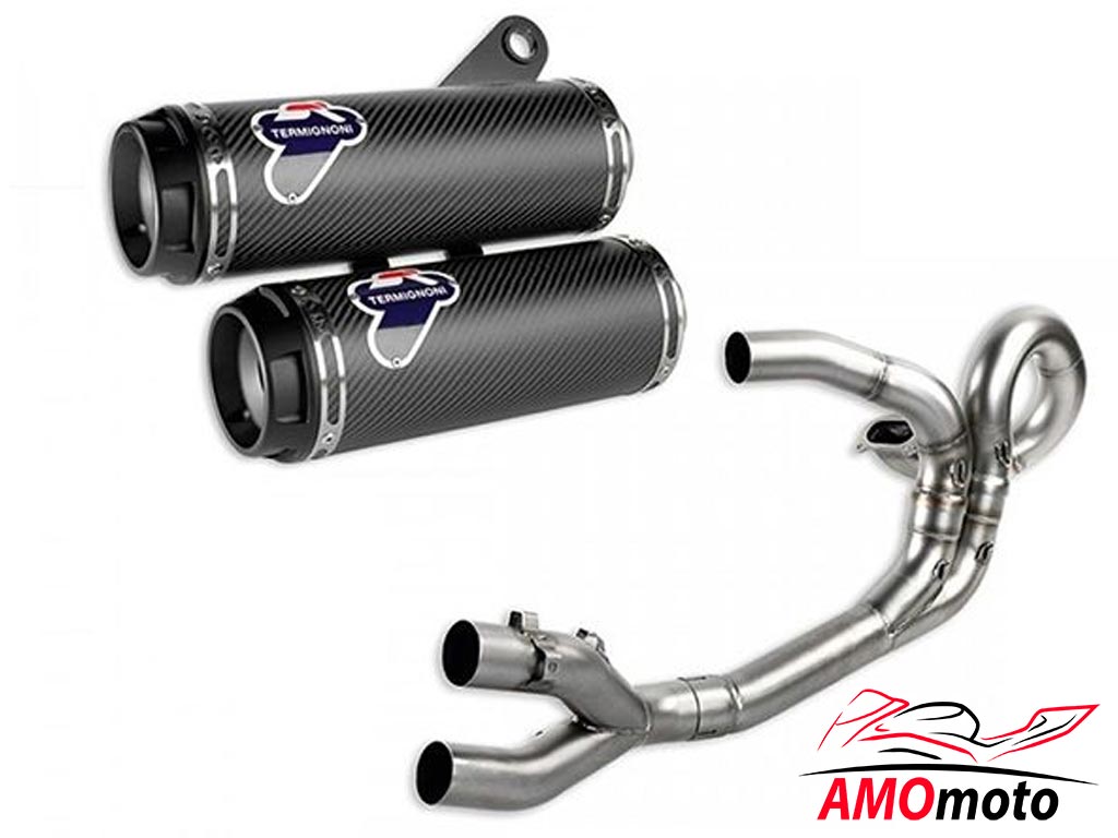 Ducati Monster 1200 Termignoni Complete Exhaust Kit Racing Carbon