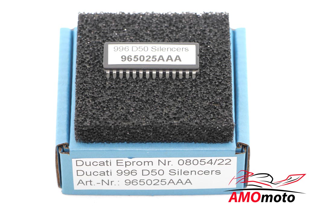 Ducati 996 Biposto 50 mm Schalldämpfer Eprom Nr. 08054/22 965025AAA 