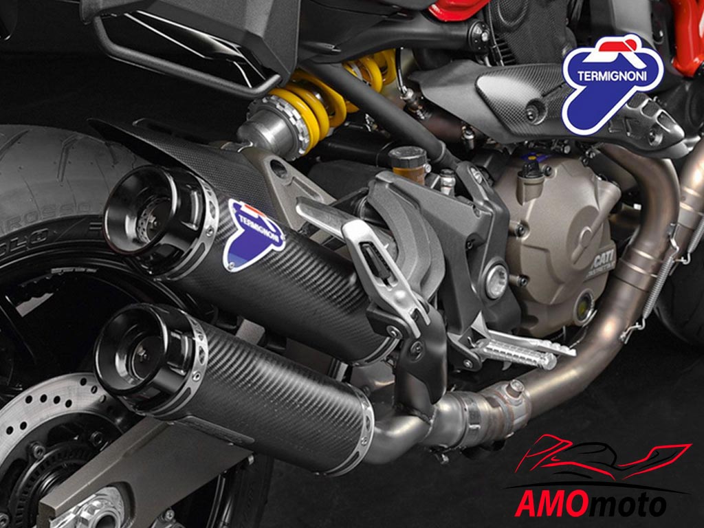 Ducati Monster 821 Termignoni Carbon Fiber Silencer Racing